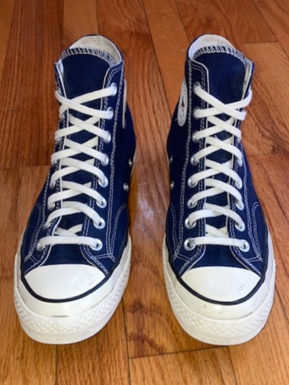 Converse Navy Blue Chuck Taylor High Top Sneakers Unisex W(9) M(7) EUC